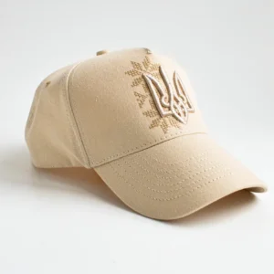 Кепка Тризуб+Орнамент бежева