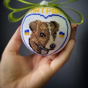 Іграшка новорічна вишита 5