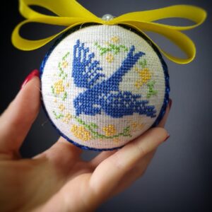 Іграшка новорічна вишита 10