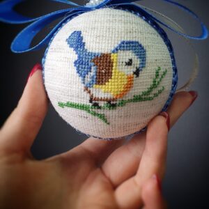 Іграшка новорічна вишита 11