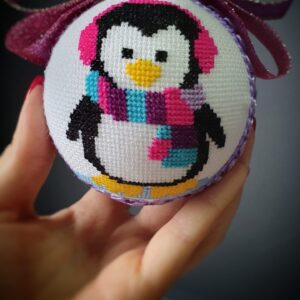 Іграшка новорічна вишита 19