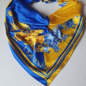 Хустка жовто-блакитна "Патріотична, Ukraine"