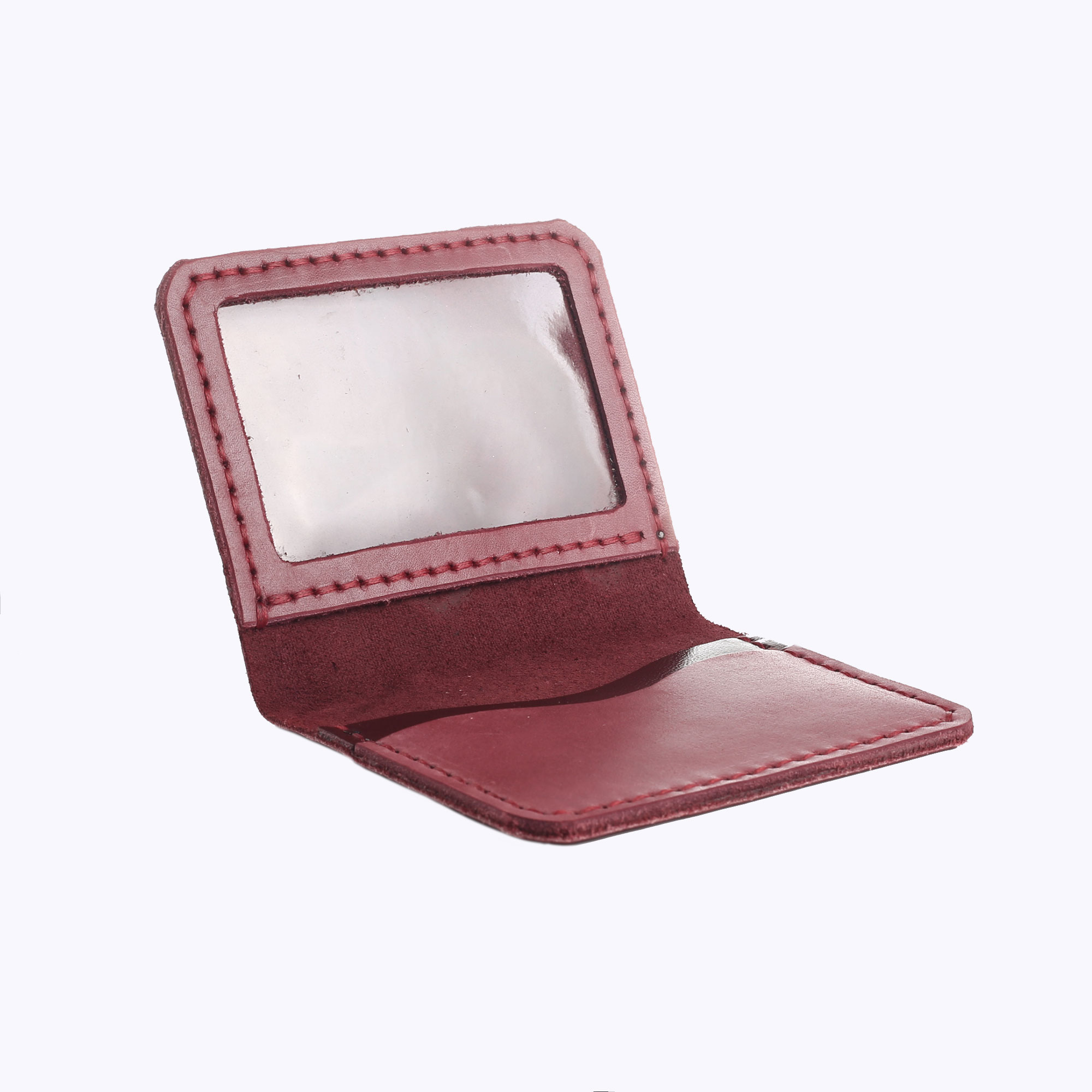 Обкладинка для документів (ID-паспорт) з прозорим віконечком бордова Герб - Зображення 3