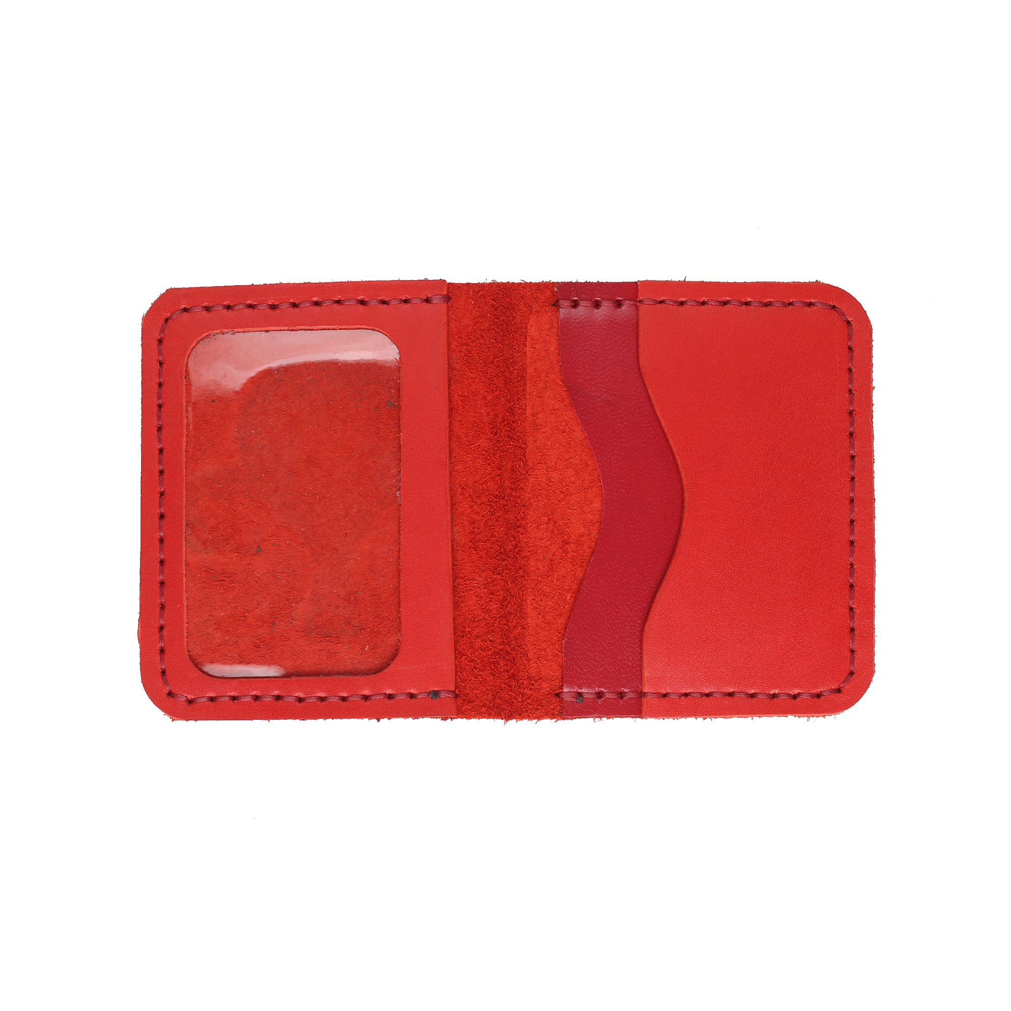 Обкладинка для документів (ID-паспорт) з прозорим віконечком червона Герб - Зображення 3