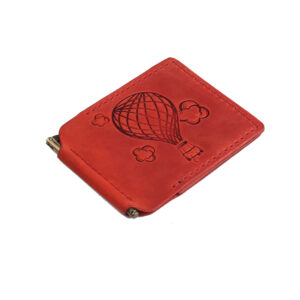 Затискач для купюр "Куля" червоний