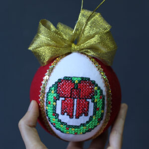 Іграшка новорічна вишита 62