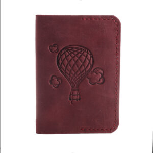 Обкладинка на паспорт “Куля” бордова