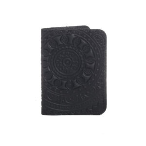 Обкладинка для документів(картхолдер)чорна ”Сонце Карпат”