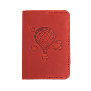 Обкладинка на паспорт "Куля" червоний