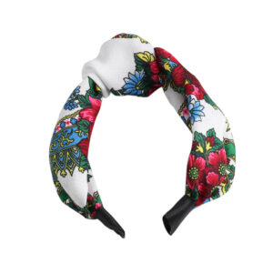 Етно обруч білий