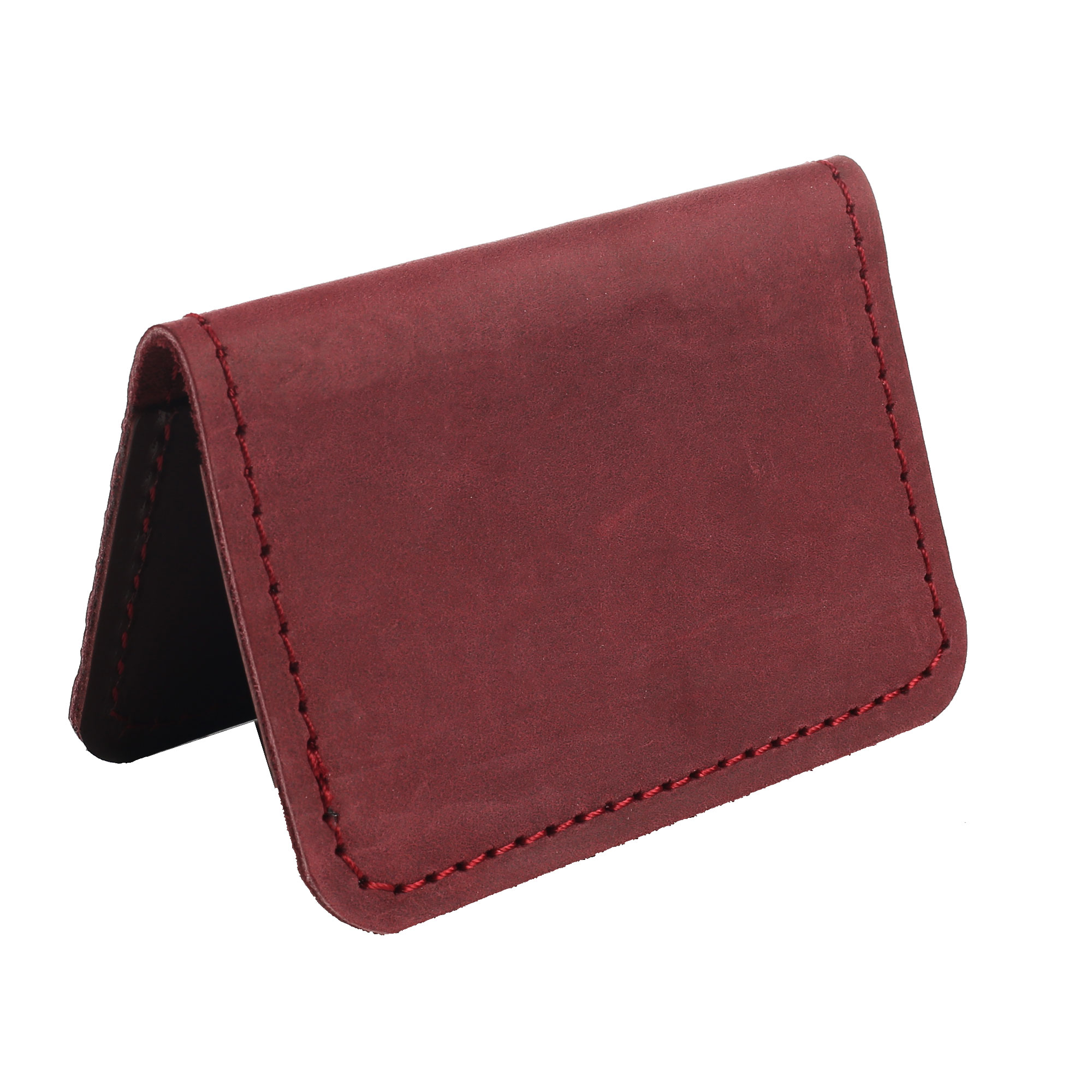 Обкладинка для документів (ID-паспорт) бордова без тиснення