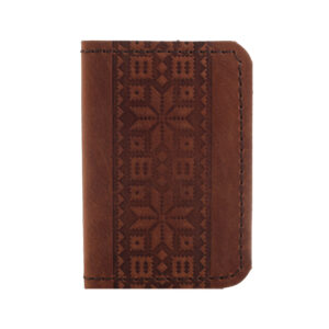 Обкладинка для документів (ID-паспорт)  руда Вишиванка