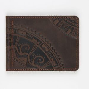 Зажим для грошей коричневий "Зодіак"