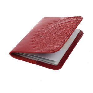 Обкладинка на паспорт червона “Мандала”