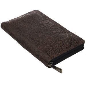 Гаманець лонгер “Квітучий сад” коричневий