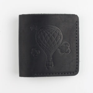 Гаманець квадратний чорний "Куля"