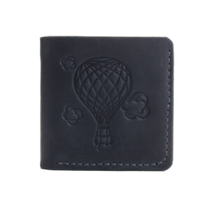 Гаманець квадратний синій "Куля"