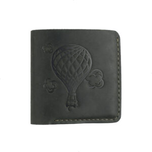 Гаманець квадратний зелений "Куля"