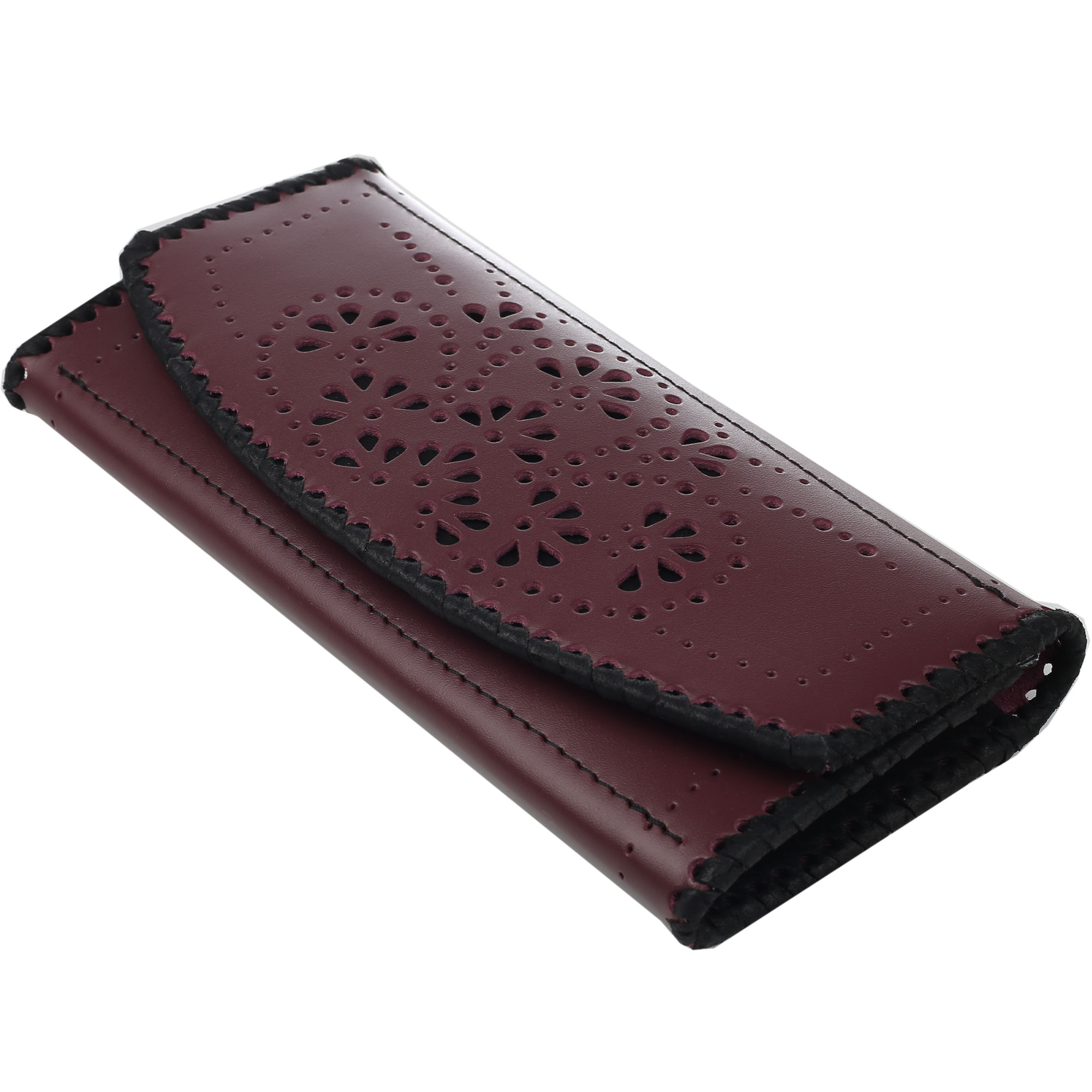 Гаманець лонгер “Візерунки” бордовий