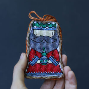 Іграшка новорічна вишита 86