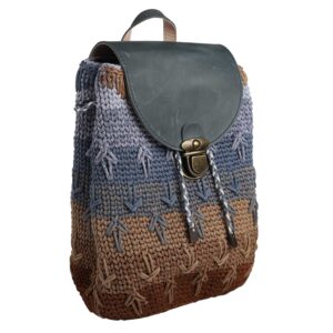 Рюкзак синьо-коричневий