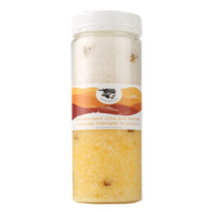 Сіль для ванни з квітами ромашки та нагідок