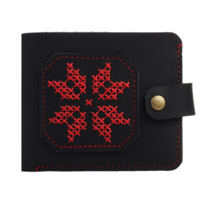 Гаманець  з вишивкою чорний