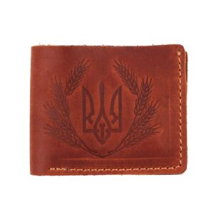 Гаманець коньяк складений герб (наш бренд)