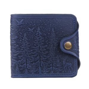 Гаманець з тисненням синій (ліс)