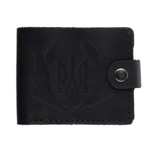 Гаманець чорний складений герб (наш бренд)