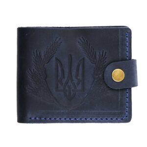 Гаманець синій складений герб (наш бренд)
