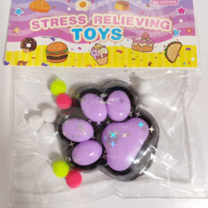 Лапка антистрес – чорно-фіолетова