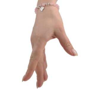 Браслет з рожевого кварцу