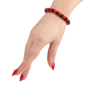 Браслет з агату і коралу