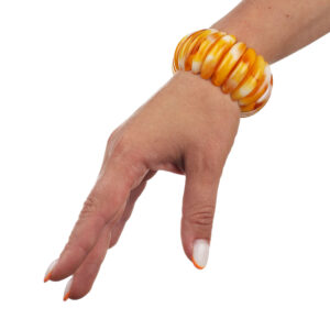 Браслет з імітацією янтаря (заокруглений)