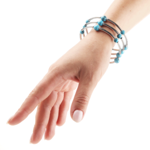 Браслет спіраль бірюза