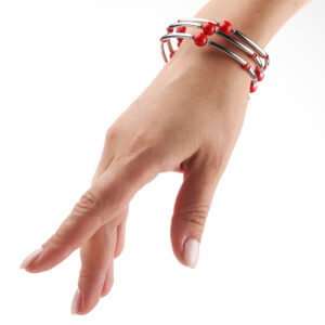 Браслет спіраль коралі