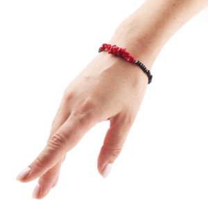 Браслет бісер з коралом