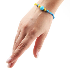 Браслет жовто-блакитний 1