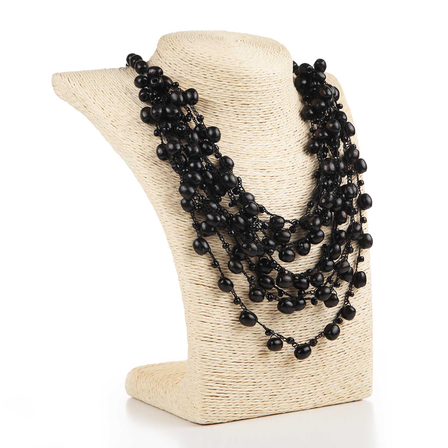 Намисто дерев'яне чорне