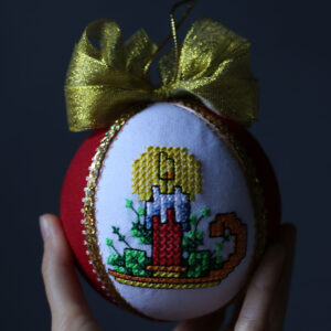 Іграшка новорічна вишита 72