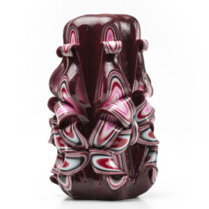 Свічка різьблена "Темно червона"