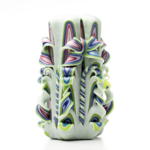 Свічка різьблена "Зелена"