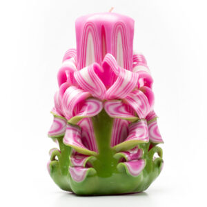 Свічка різьблена "Рожева"