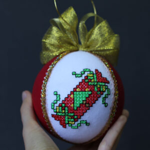 Іграшка новорічна вишита 63
