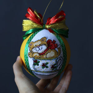 Іграшка новорічна вишита 77