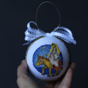 Іграшка новорічна вишита 82