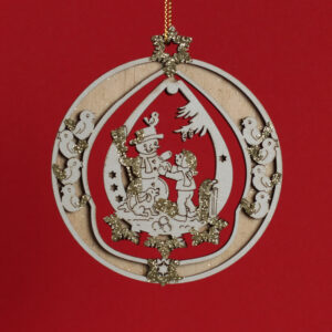 Іграшка "Сніговик і дитина" 3Д