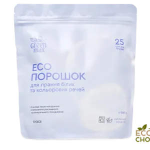 ЕКОпорошок універсальний для прання білих та кольорових речей Green Max