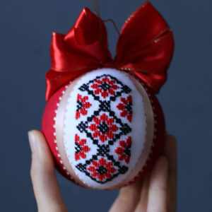 Іграшка новорічна вишита 46